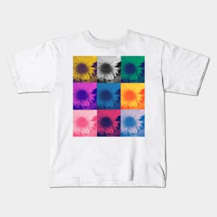 Pop art sunflowers Kids T-Shirt